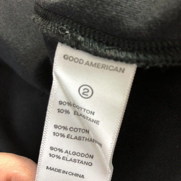 NWT Good American Womens Essential Biker Jumpsuit Size Medium Black Long Sleeve - Picture 10 of 10